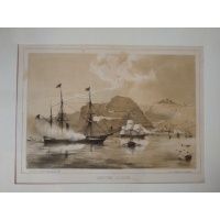 Jamestown St. Helena - litografia - Eliphalet Brown 1885 r.