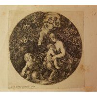 Kobieta - Faun z dziećmi - Stefano Della Bella 1656 r.