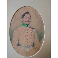 Oficer C.K. armii - artysta nierozpoznany - Austro-Węgry ok. 1880 r.