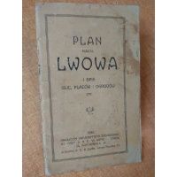 Plan miasta Lwowa i spis ulic,placów,ogrodów Lwów 1920 r.