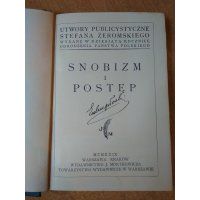 Snobizm i postęp - Stefan Żeromski 1929 r. /m.