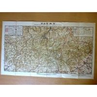 Tatry - Przeglądowa Mapa Turystyczna - T.Zwoliński - Zakopane  ok. 1930 r.