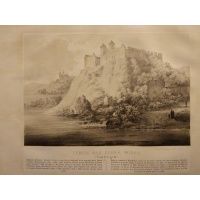 Tyniec nad rzeką Wisłą Galicya - litografia - Orda Fajans 1880 r.