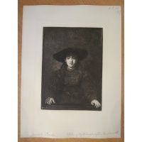 Żydowska narzeczona - akwaforta - William Unger / Rembrandt